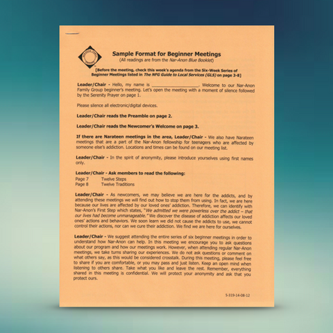 Sample Format for Beginner Meetings