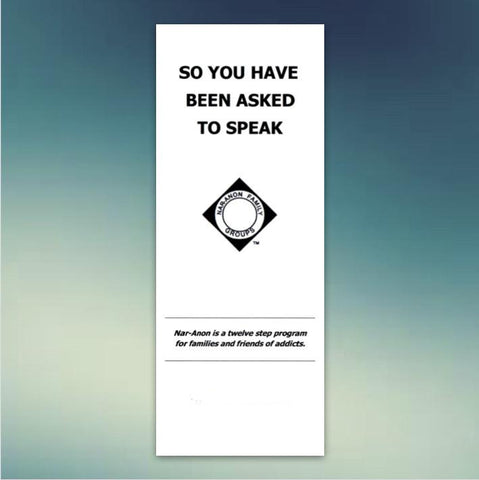 So You Have Been Asked To Speak