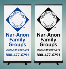Retractable Nar-Anon banner - NEW