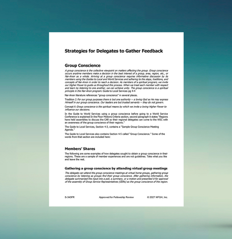Strategies for Delegates to Gather Feedback